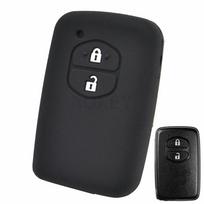 For Toyota Prius Highlander Yaris Landcruiser Prado Avalon 4-Runner RAV4 Estima Alphard Cover Remote Fob  Silicone Car Key Case black