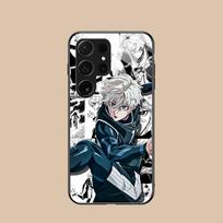 Blue Lock Nagi Seishiro telefono dėklas Samsung Galaxy S26 S25 S24 S23 S22 S21 S20 Note20 Plus FE Ultra Stiklinis Spalvingas Dangtelis Galaxy Note20 Ultra black
