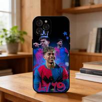 L-Lamine Y-Yamal-19 dėklas telefonui iPhone17,16,15,14,13,12,Plus,Pro Max, 5G Kitiems Minkštas juodas dangtelis iPhone17PRO