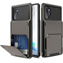 Skirta Samsung galaxy Note 10+ 5G 10PLUS dėklas, atverčiamas piniginė su kortelių laikikliu, skirta Samsung Note 10 Plus Note10 Fundas, skirta Note 10 Plus 5G For Note 10 black