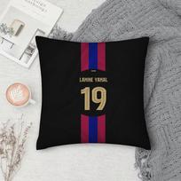 L-Lamine Footballstar Y-Yamal 27 Pillow Case Square Double-Sided Printing Short Plush Sofa Cushion Cover Bedroom Bedside Pillow Peach skin 70*70(CM)-1Pcs gray