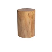 Tvirto pušies medžio namų kavos staliukas-taburetė, trumpas kelmas, Wabi-Sabi stiliaus sodybos baldai, kūrybiška medžio apdaila beige