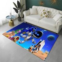 Game A-Astro Bot Cartoon Robot Non-Slip Area Rug for Living Room,Bedroom,Playroom,Soft Carpet Floor Mat Home Decor Rug Kids Room 40x60cm blue