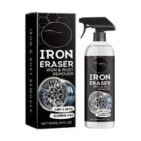 120ml Iron Remover Heavy-Duty Fast Acting Coating Cleaner Car Paint Iron Removal Spray for Paint Wheel Brake Rim Chain Door