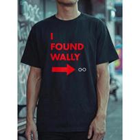I Found Wally Unisex T-Shirt, Gift For Him, Birthday Present, Funny Top, Cotton Regular Fit Tee 2XL juoda