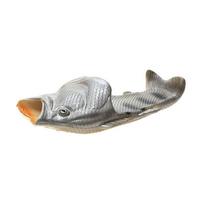 Moteriškos vasarinės žuvies šlepetės - Juokingi madingi sandalai paplūdimiui, laukui, tėvams ir vaikams bei poroms Size 42-43 gray