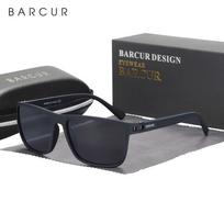 BARCUR Design TR90 Akiniai nuo saulės Vyriški poliarizuoti lengvi sportiniai akiniai nuo saulės Moteriški akiniai Priedai Oculos UVAB apsauga juoda pilka spalva