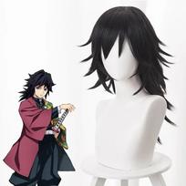 Anime Kimetsu No Yaiba Tomioka Giyuu Cosplay Kostiumo Aksesuarai Kostiumas Uniformos Kostiumai Perukas Vaikas Suaugęs Šventės Dovana XL dramblio kaulas