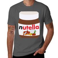 nutella marškinėliai Laisvalaikio kasdieniai trumpomis rankovėmis marškinėliai S brown