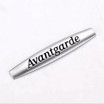 3D Metalo Grand Edition Avantgarde Raidės Šoninio Sparno Emblema Ženklelis Lipdukai Mercedes Benz W204 W205 W213 W211 W210 ML AX1 white