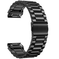 Quickfit 22 26 mm nerūdijančio plieno dirželis Garmin Fenix 8 7 7X 6 6X Pro Enduro 1 2 3 Tactix AMOLED 47 51 Quatix 7 laikrodžiui Quickfit 26mm juoda