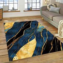 3D prabangus marmurinis spalvotas auksinės spalvos kilimas namų svetainei, miegamajam, sofai, prie durų dekoras, plotinis kilimėlis neslystantis grindų kilimėlis 80cm x 120cm