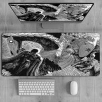 XXL Mouse Pad Anime Berserk Gamer Keyboard Key cap Mause pads Large Rubber Gaming sword berserk pc accessories Cabinet Desk mat 30cmx80cm
