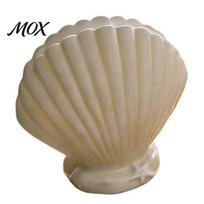Unique Conch Shaped Vase Seashell Succulents Planter, Resin Ocean-Themed Flower Pot with Drainage Hole, Planter Beach Shell for Home Garden A beige