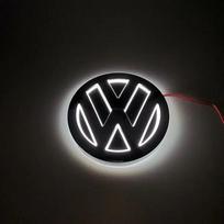 VW 11cm 5D Logotipo Šviesa LED Galinio Ženkliuko Šviesa Priekinės Grotelės Skirta VW CC Bora Golf Jetta POLO MAGOTAN Passat Logotipo Šviesa Bagažinės Lipdukas 11cm balta