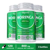 Buporai Moringa kapsulės 120 vnt. — Kasdienė gerovė, maistinių medžiagų palaikymas, antioksidantų palaikymas 120*3