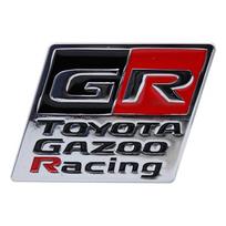 GR Logotipas 3D Metaliniai Automobilio Emblemos Lipdukai Dekoracija Galinės Uodegos Kėbulo Lipdukai Toyota Corolla Yaris Aygo Prius RAV4 Crown CHR Camry Auris