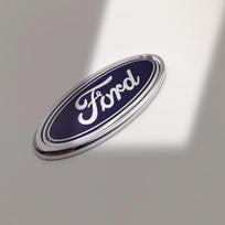 Automobilio priekinis gaubtas Priekinės grotelės Emblema Gaubto Galinės bagažinės ženklelis 115mm Ford Focus mk2 mk3 Fiesta mk7 Ranger Mondeo mk4 S-MAX Kuga white