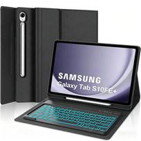 Case for Samsung Galaxy Tab S10 FE Plus 13.1 lnch,Detachable 7-color Backlit Keyboard for Tab S10 FE+13.1  with Pencil Holder S10 FE Plus 13.1inch&Russian gray