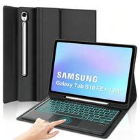 Case for Samsung Galaxy Tab S10 FE Plus 13.1 lnch,Detachable 7-color Backlit Keyboard for Tab S10 FE+13.1  with Pencil Holder S10 FE Plus 13.1inch&Portuguese