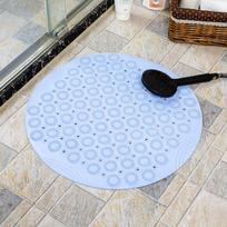 Round Bathroom Non Slip Mat Waterproof Shower Mat for Bathroom Toilet Hotel Bathtub Ideal for Showering and Bathing mėlyna