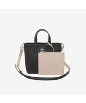 Lacoste Women'S Anna Crossbody Tote Bag Nf4612A55N A91 Black/999 beige