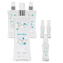 Body Fantasies Fresh White Musk Kvepalų Kūno Purškiklis 236ml + 29ml 3 Rinkinys white