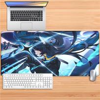 Game Zenless Zone Zero ZZZ Hoshimi Miyabi teclado mousepad Mouse Mat DeskMat With Pad Gaming Accessories Prime Gaming mouse pad 30x80cm