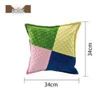 Vaikiška plaunama aksominė sensorinė vibruojanti pagalvė - Puiki Kalėdų dovana 34cm x 34cm beige
