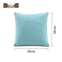 Vaikiška plaunama aksominė sensorinė vibruojanti pagalvė - Puiki Kalėdų dovana 34cm x 34cm dangaus mėlyna spalva