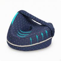 Leg Pillow with Strap Removable Cover Memory Foam Breathable Knee Cushion for tamsiai mėlyna spalva