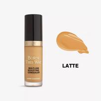 Too Faced Born This Way Daugiafunkcis skulptūrinis maskuoklis, Pilno padengimo skystas maskuoklis ir makiažo pagrindas, Ilgai išliekantis, Lengvas, Drėkinantis latė
