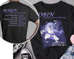 Anime Robin Vintage Concert Tour Retro Soft Style TShirt Penacony Honkai Star Rail Subtle Unisexga Graphic Shirt Aesthetic Unisex XL juoda