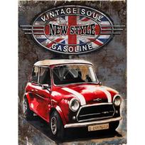 5D „pasidaryk pats“ deimantinio dažymo rinkinys Retro automobilių meno deimantų siuvinėjimas Kalnų krištolų dekoracijos namams Round 30x40cm gray