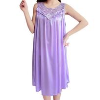 Moteriški naktiniai marškiniai seksualus apatinis chalatas, suknelė Šilkinė Babydoll naktinė suknelė, laisvalaikio laisvi miegui XXXXXL šviesiai violetinė spalva