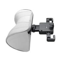 Leather Car Headrest Neck Pillow Adjustable Angle Car Seat Headrest Pillow with Hook for Head Pain Relief Carsickness Leather White