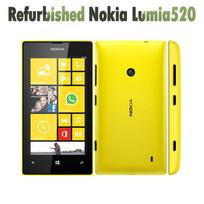 Atnaujintas Nokia Originalus Nokia Lumia 520 3G Mobilusis Telefonas su 1 SIM No charger juoda