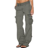 Moteriškos baggy Cargo Pants Vintažiniai džinsai su kišenėmis Plačios kelnės Laisvi kombinezonai Ilgos Kelnės Cargo Kelnės S gray