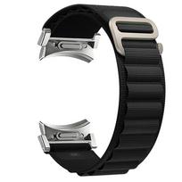 Alpine Loop nailono dirželis, skirtas Samsung Galaxy Watch 6 Classic 43 47mm 5Pro 45mm 46mm 42mm Quick Fit Samsung Galaxy 4/5/6 44mm 40mm apyrankė Galaxy 6 44mm 40mm juoda