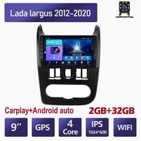 Android 2Din automobilio radijo multimedijos grotuvas, išmaniosios sistemos Lada Largus 2012-2020 m. automobiliui, WIFI, GPS navigacija, Carplay, 2+32GB 2+32GB
