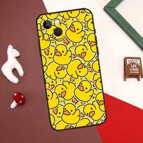 Geltonas ančiukas dėklas iPhone 13 12 11 14 15 Pro Max 7 8 Plus X XR XS Max 12 Mini SE 2020 2022 dangtelis iPhone 13