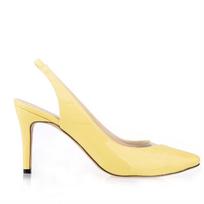 Moteriškos pompos Stiletai Sexy 8 cm aukštakulniai smailia nosimi, permatoma moteriška suknele vakarėliui Vestuviniai batai Elegantiški didelio dydžio 38 geltona