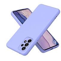 Prabangus originalus telefono dėklas, skirtas Samsung Galaxy A32 A52 A52S A72 A13 A23 A33 A53 A73 4G 5G lygaus skysto silikono galinio dangtelio dėklas A53 5G šviesiai violetinė spalva