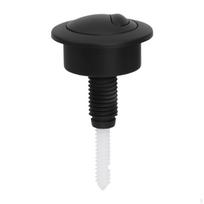 Dvigubo nuleidimo unitazo bakelis Mygtukas Vonios kambario aksesuarai Lengvai montuojami Detalės Black_8.7cmx4.8cm black