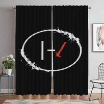 Twenty One Pilots Užuolaidos svetainei Užuolaidos Užuolaidos Tiulis miegamojo Užuolaidos 2 dalių pertvara Virtuvė Elegant W50xH70cmx2pcs-CL