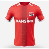 Vyriški Tėvų ir Vaikų Naujas AZ Alkmaar Marškinėliai Laisvi Patogūs Minkšti Trumpomis Rankovėmis 3D Spausdinimo Vyriški Marškinėliai Kvėpuojantis Apvalia Kaklo Sportiniai Marškinėliai M red