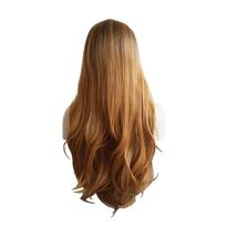 WoodFestival sintetiniai plaukai Cosplay pilkas perukas Ilgi perukai moterims Blondinė rožinė raudona juoda ir balta žalia ruda mėlyna violetinė spalva 28inches brown