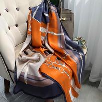 Hangdžou 100% natūralaus tikro šilko šalikas moterims bandana ilgas šalikas apvyniojamas skarelė prabangus aukštos kokybės hidžabas ešarpas pašmina Real Silk 65x180cm orange