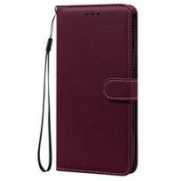 Vienos spalvos odinis dėklas, skirtas Motorola Moto G30 G10 G31 G71 G22 G52 E20 E30 E40 E32 E7 G Power 2022 2021 Edge 30 X30 Telefonui Moto E7 vyno raudonos spalvos