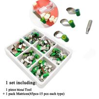Dantų matricos juostelės Dantų Super Mat /Super Cap Matricos Sistema Adapt Super Cap Matricos Universalus Matricos Įtempimo Sistema 1 set metal tool gray